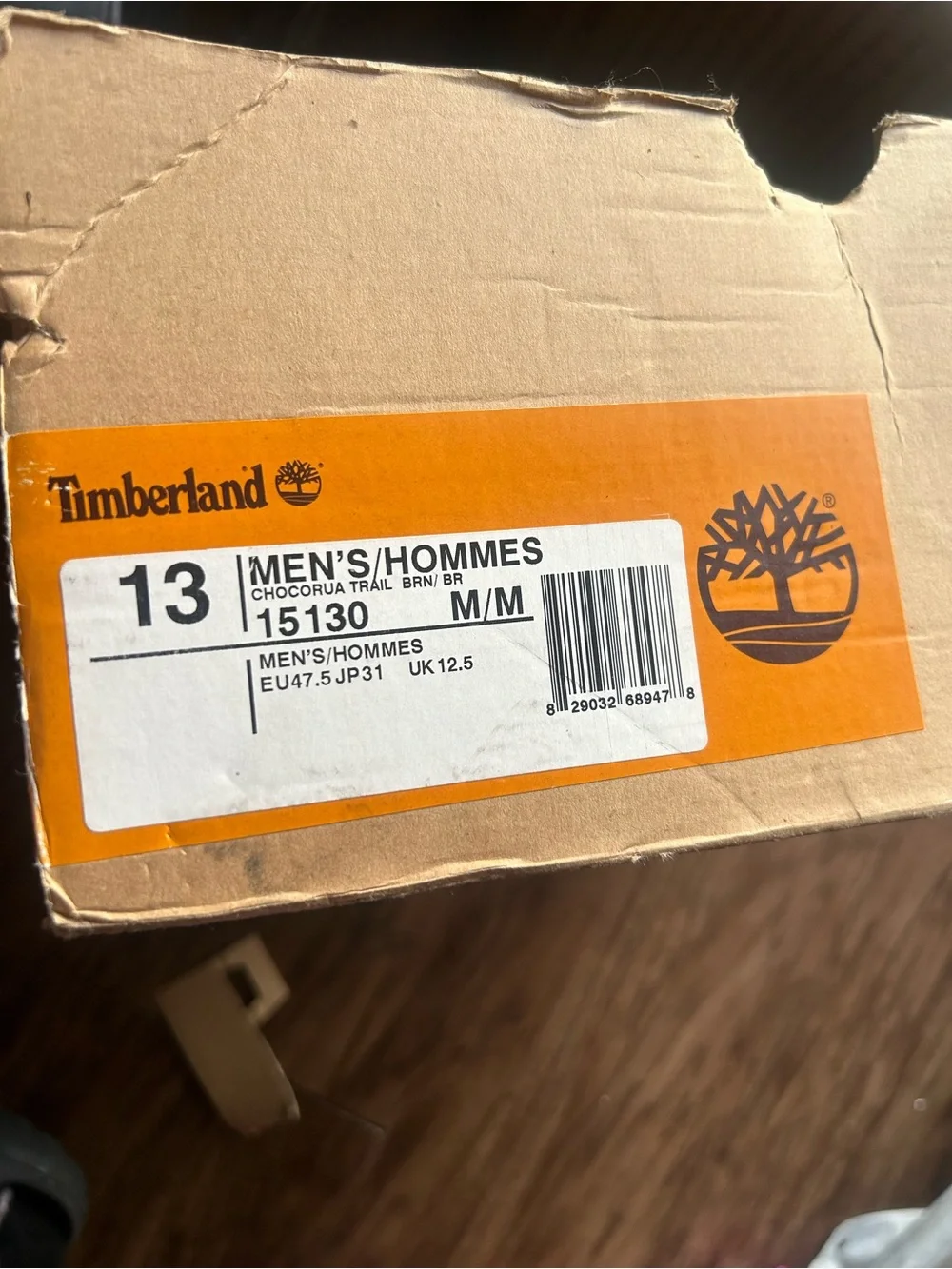 Timberland Brown Leather Men's Boat-Style Hiking Boot